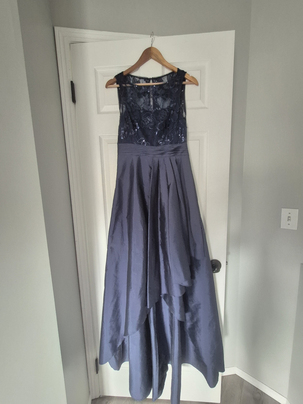 Adrianna Papell Navy Blue Embellished Dress